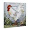 Stupell Industries White Rooster in Flower Garden Canvas By Susan Winget